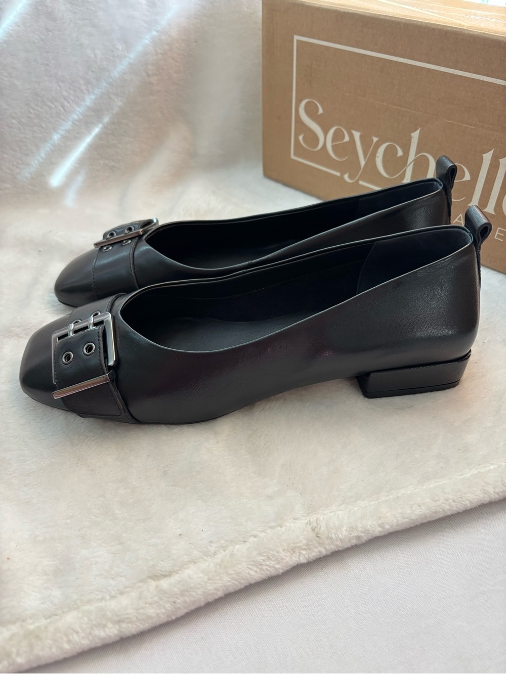 Seychelles Cambridge Pump Loafer Black Size 8.5 NIB